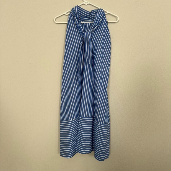NEW FABIANA PIGNA women's dress in striped indigo M - Picture 6 of 10